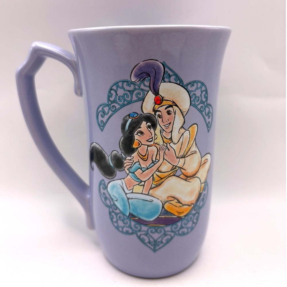 Disney Aladdin Jasmine Mug Large Lavender Life's A Magic Carpet Ride Purple